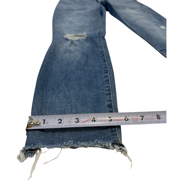 Lucky Brand Los Angeles Mid-Rise Ava Skinny Jeans, frayed hem, Blue, 8/29 A - Picture 6 of 8